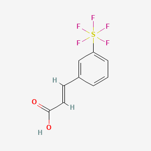 molecular formula C9H7F5O2S B1444552 3-(Pentafluorothio)cinnamic acid CAS No. 773132-79-9