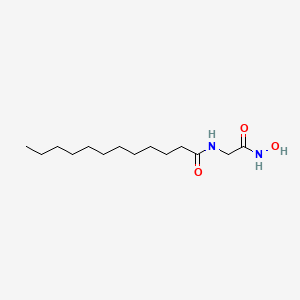molecular formula C14H28N2O3 B14445526 N-(2-(Hydroxyamino)-2-oxoethyl)dodecanamide CAS No. 73912-88-6