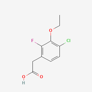 molecular formula C10H10ClFO3 B1444554 4-Chloro-3-ethoxy-2-fluorophenylacetic acid CAS No. 1323955-63-0