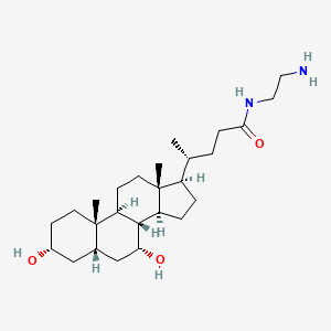 molecular formula C26H46N2O3 B14445589 N-(2-Aminoethyl)-3alpha,7alpha-dihydroxy-5beta-cholan-24-amide CAS No. 78793-10-9