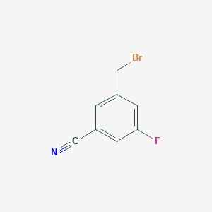 molecular formula C8H5BrFN B1444559 3-(Bromomethyl)-5-fluorobenzonitrile CAS No. 853368-35-1