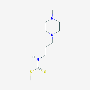 molecular formula C10H21N3S2 B14445597 Methyl [3-(4-methylpiperazin-1-yl)propyl]carbamodithioate CAS No. 76029-30-6
