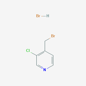 molecular formula C6H6Br2ClN B1444560 4-(Bromomethyl)-3-chloropyridine hydrobromide CAS No. 1256562-25-0