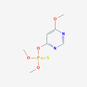 molecular formula C7H11N2O4PS B14445603 O-(6-Methoxypyrimidin-4-yl) O,O-dimethyl phosphorothioate CAS No. 74460-08-5