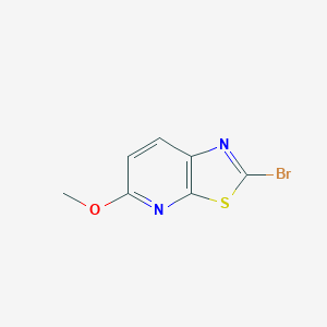 molecular formula C7H5BrN2OS B1444561 2-溴-5-甲氧基-噻唑并[5,4-b]吡啶 CAS No. 214337-35-6