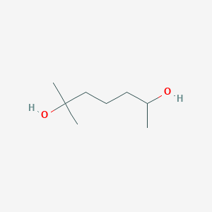 molecular formula C8H18O2 B14445616 2-Methylheptane-2,6-diol CAS No. 73304-48-0
