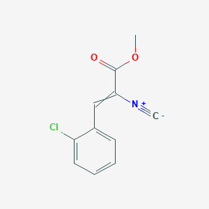 molecular formula C11H8ClNO2 B14445645 Methyl 3-(2-chlorophenyl)-2-isocyanoprop-2-enoate CAS No. 76202-92-1