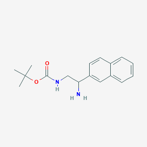 tert-butyl N-[2-amino-2-(naphthalen-2-yl)ethyl]carbamate
