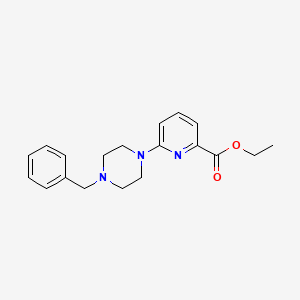 molecular formula C19H23N3O2 B1444568 Ethyl 6-(4-benzylpiperazin-1-yl)pyridine-2-carboxylate CAS No. 1353878-17-7