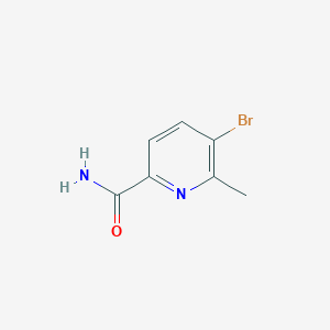 molecular formula C7H7BrN2O B1444573 5-Bromo-6-methylpicolinamide CAS No. 1228014-22-9