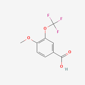 molecular formula C9H7F3O4 B1444574 4-Methoxy-3-(trifluoromethoxy)benzoic acid CAS No. 647855-22-9