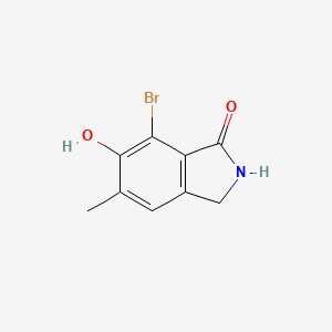 molecular formula C9H8BrNO2 B1444581 7-Bromo-6-hydroxy-5-methylisoindolin-1-one CAS No. 1357147-46-6