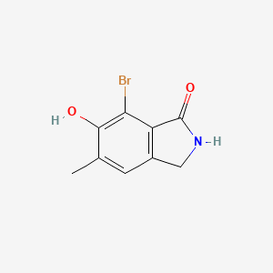 molecular formula C9H8BrNO2 B1444581 7-bromo-6-hydroxy-5-methyl-2,3-dihydro-1H-isoindol-1-one CAS No. 1357147-46-6