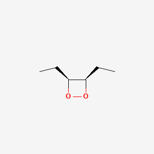 molecular formula C6H12O2 B14445833 (3R,4S)-3,4-Diethyl-1,2-dioxetane CAS No. 73353-62-5