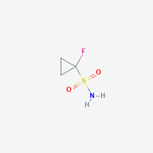molecular formula C3H6FNO2S B1444586 1-Fluorocyclopropane-1-sulfonamide CAS No. 1108658-19-0
