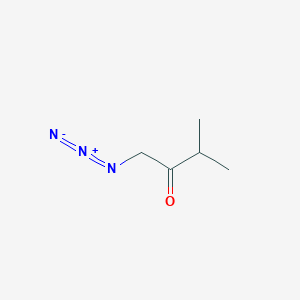 molecular formula C5H9N3O B14445861 1-Azido-3-methylbutan-2-one CAS No. 76779-97-0