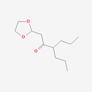molecular formula C12H22O3 B1444587 1-(1,3-Dioxolan-2-yl)-3-propyl-hexan-2-one CAS No. 1263365-60-1