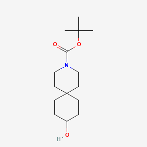 molecular formula C15H27NO3 B1444590 Tert-butyl 9-hydroxy-3-azaspiro[5.5]undecane-3-carboxylate CAS No. 918644-73-2
