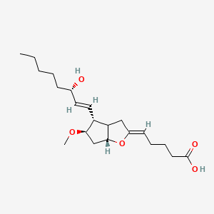molecular formula C21H34O5 B14445981 11-Methoxyprostaglandin I2 CAS No. 79743-30-9