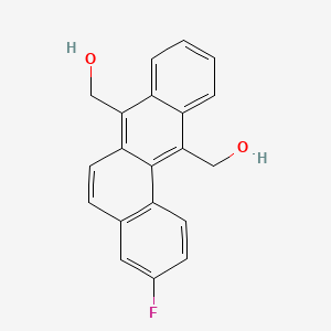 molecular formula C20H15FO2 B14446018 Benz(a)anthracene-7,12-dimethanol, 7-fluoro- CAS No. 78971-87-6