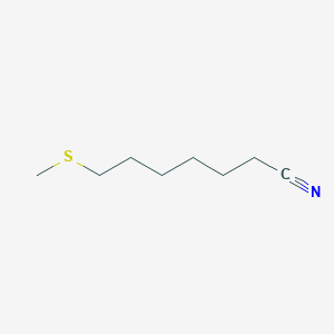 molecular formula C8H15NS B14446031 7-(Methylthio)heptanenitrile CAS No. 75272-78-5