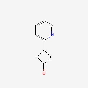 molecular formula C9H9NO B1444607 3-(Pyridin-2-yl)cyclobutan-1-one CAS No. 1080636-50-5