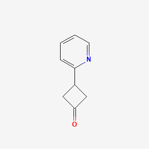 molecular formula C9H9NO B1444607 3-吡啶-2-基环丁-1-酮 CAS No. 1080636-50-5
