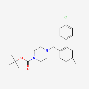 molecular formula C24H35ClN2O2 B1444608 tert-Butyl 4-[[2-(4-chlorophenyl)-4,4-dimethylcyclohex-1-enyl]methyl]piperazine-1-carboxylate CAS No. 1228780-71-9