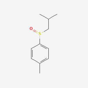 molecular formula C11H16OS B14446088 Isobutyl-p-methylphenyl sulfoxide CAS No. 77919-66-5