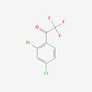molecular formula C8H3BrClF3O B1444610 1-(2-bromo-4-chlorophenyl)-2,2,2-trifluoroethanone CAS No. 1033805-23-0