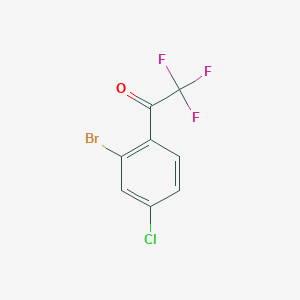 molecular formula C8H3BrClF3O B1444610 1-(2-Bromo-4-chloro-phenyl)-2,2,2-trifluoro-ethanone CAS No. 1033805-23-0