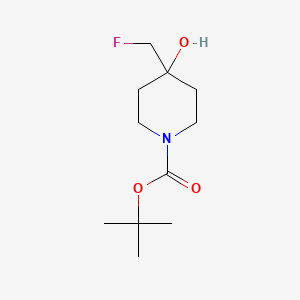 molecular formula C11H20FNO3 B1444614 Tert-butyl 4-(fluoromethyl)-4-hydroxypiperidine-1-carboxylate CAS No. 1253929-32-6