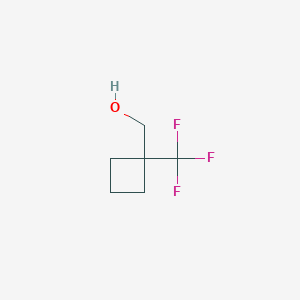 molecular formula C6H9F3O B1444617 [1-(Trifluoromethyl)cyclobutyl]methanol CAS No. 371917-16-7