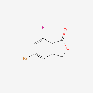 molecular formula C8H4BrFO2 B1444626 5-Bromo-7-fluoroisobenzofuran-1(3H)-one CAS No. 1255208-34-4