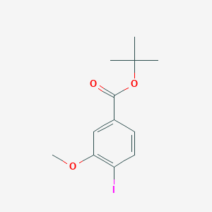 molecular formula C12H15IO3 B1444628 Tert-butyl 4-iodo-3-methoxybenzoate CAS No. 1202057-10-0