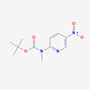 molecular formula C11H15N3O4 B1444630 Tert-butyl methyl(5-nitropyridin-2-yl)carbamate CAS No. 1039055-45-2