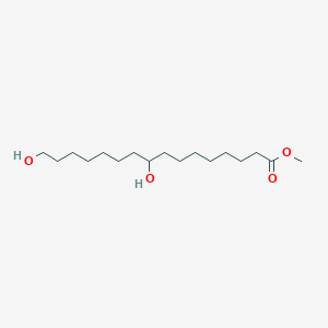 molecular formula C17H34O4 B14446310 Methyl 9,16-dihydroxyhexadecanoate CAS No. 77441-67-9
