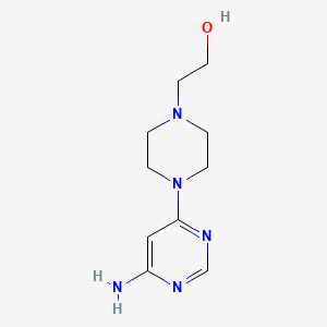 molecular formula C10H17N5O B1444634 2-(4-(6-Aminopyrimidin-4-yl)piperazin-1-yl)ethanol CAS No. 1392236-38-2