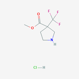 Methyl 3-(trifluoromethyl)pyrrolidine-3-carboxylate hydrochloride