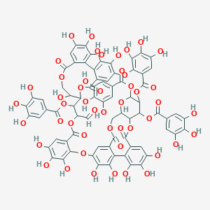 molecular formula C75H52O48 B144464 Woodfordin C CAS No. 126347-63-5