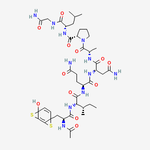 molecular formula C42H63N11O12S2 B14446426 Maiaspo CAS No. 74221-74-2