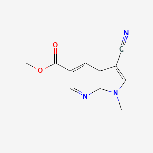 methyl 3-cyano-1-methyl-1H-pyrrolo[2,3-b]pyridine-5-carboxylate