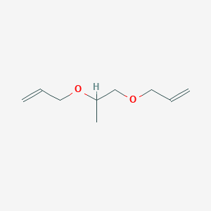 molecular formula C9H16O2 B14446508 3-({1-[(Prop-2-en-1-yl)oxy]propan-2-yl}oxy)prop-1-ene CAS No. 79719-27-0