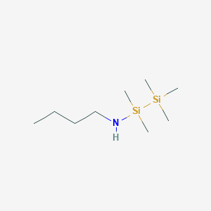 molecular formula C9H25NSi2 B14446568 N-Butyl-1,1,2,2,2-pentamethyldisilan-1-amine CAS No. 78635-83-3