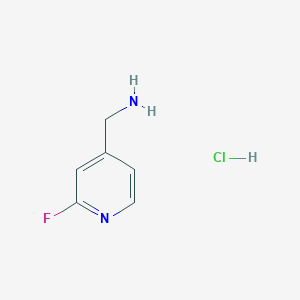 molecular formula C6H8ClFN2 B1444662 (2-Fluoropyridin-4-yl)methanamine hydrochloride CAS No. 859164-65-1