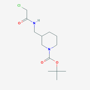 molecular formula C13H23ClN2O3 B1444668 3-[(2-氯-乙酰氨基)-甲基]-哌啶-1-羧酸叔丁酯 CAS No. 642443-45-6