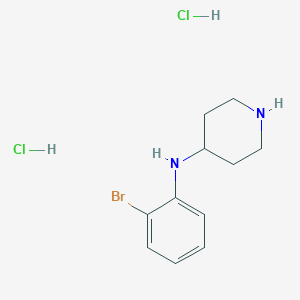 molecular formula C11H17BrCl2N2 B1444673 N-(2-Bromophenyl)piperidin-4-amine dihydrochloride CAS No. 1188374-12-0