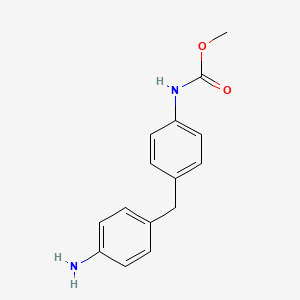 molecular formula C15H16N2O2 B14446744 Methyl {4-[(4-aminophenyl)methyl]phenyl}carbamate CAS No. 76697-36-4