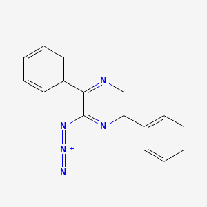 molecular formula C16H11N5 B14446752 3-Azido-2,5-diphenylpyrazine CAS No. 76849-27-9