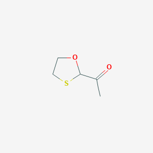 molecular formula C5H8O2S B14446885 1-(1,3-Oxathiolan-2-yl)ethan-1-one CAS No. 76887-11-1